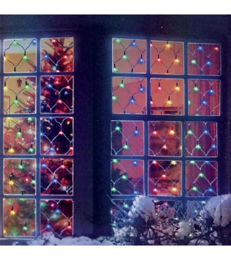 Christmas Net Lights 1.7 x 1.2m Multi-Coloured