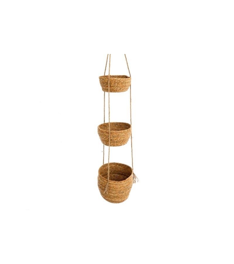 3 Round Hanging Baskets 