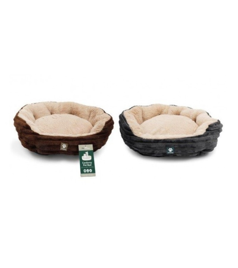 Corduroy Pet Bed Small - Assorted 