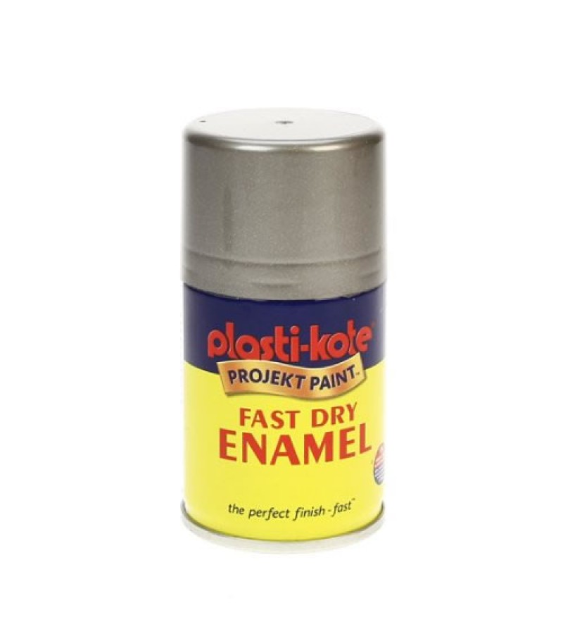 Plastikote Spray Paint 100ml Pewter Gloss Tony Almond - Pewter Coloured Spray Paint