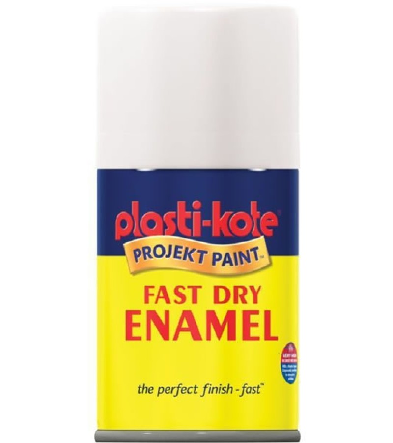 PlastiKote Spray Paint 100ml White Gloss