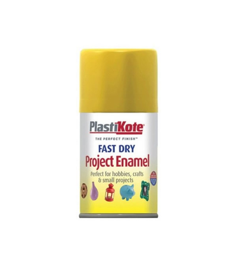 PlastiKote Spray Paint 100ml Yellow Gloss