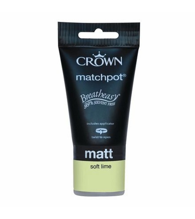 Crown Testerpot Matt Soft Lime Emulsion 40ml