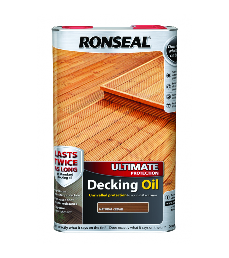 Ronseal Ultimate Decking Oil 5L Natural Cedar