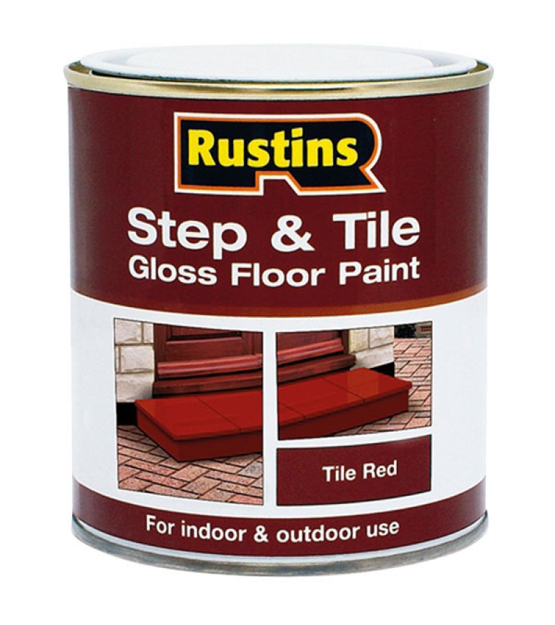 Rustins Step/Tile Paint 250ml Red Gloss