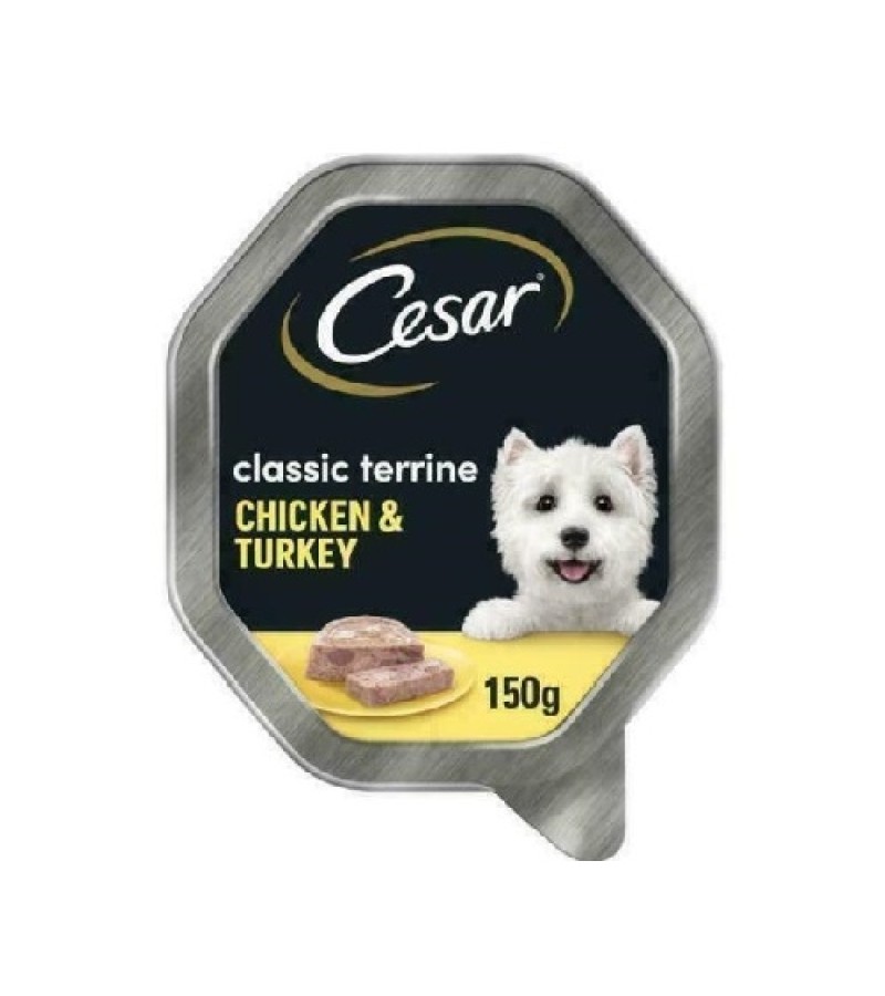 Cesar Classic Dog Food - Chicken and Turkey in Jelly 150g