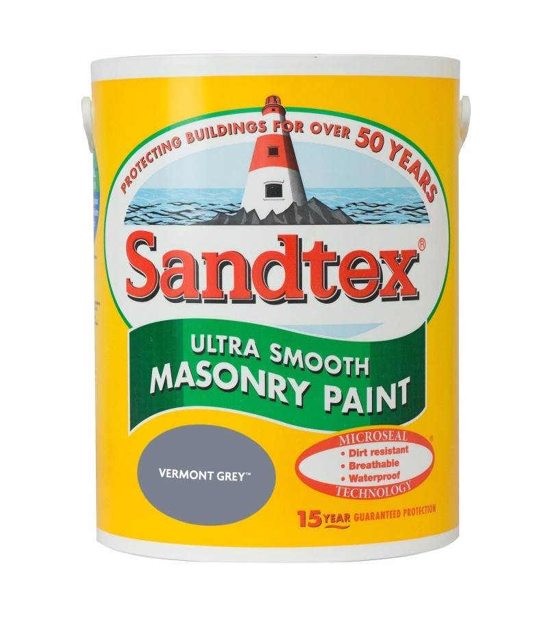 Sandtex Ultra Smooth Masonry Paint Vermont Grey 5L