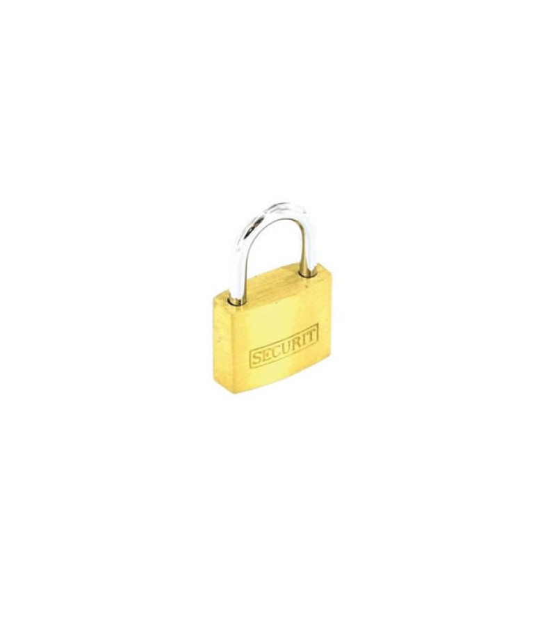 Securit S1152 Brass Padlock With 3 Keys 25mm