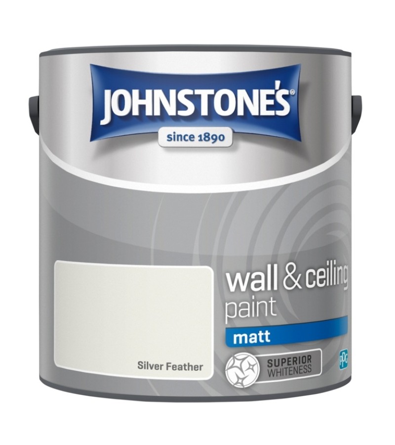 Johnstones Emulsion Paint 2.5L Silver Feather Matt