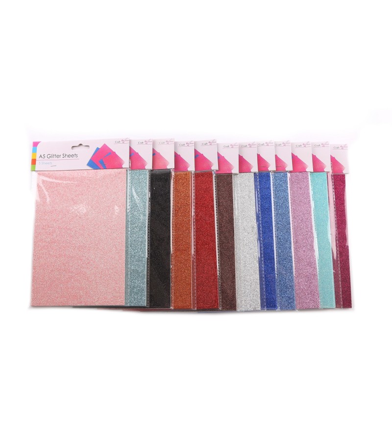 A5 Glitter Sheets (5 Pack)