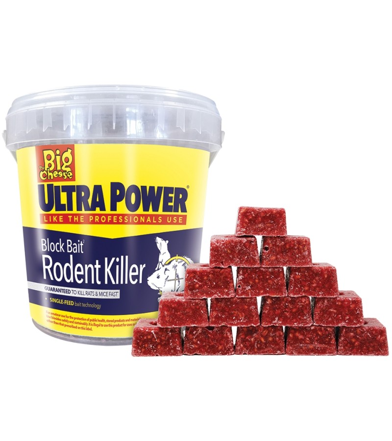 Big Cheese Ultra Power Block Bait Rodent Killer STV568