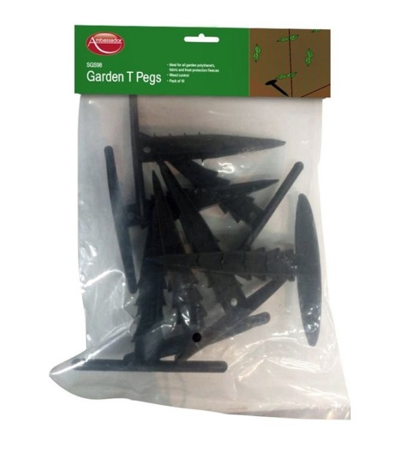 Garden Fabric T Pegs (Pack of 10)