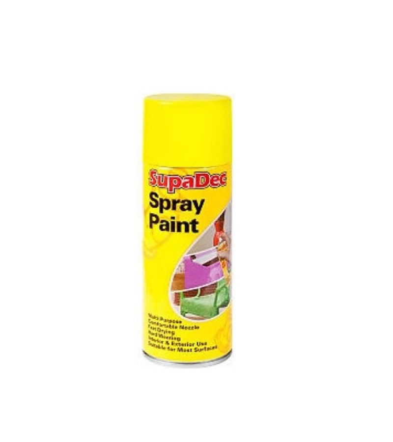 Supadec Spray Paint 400ml Yellow Gloss