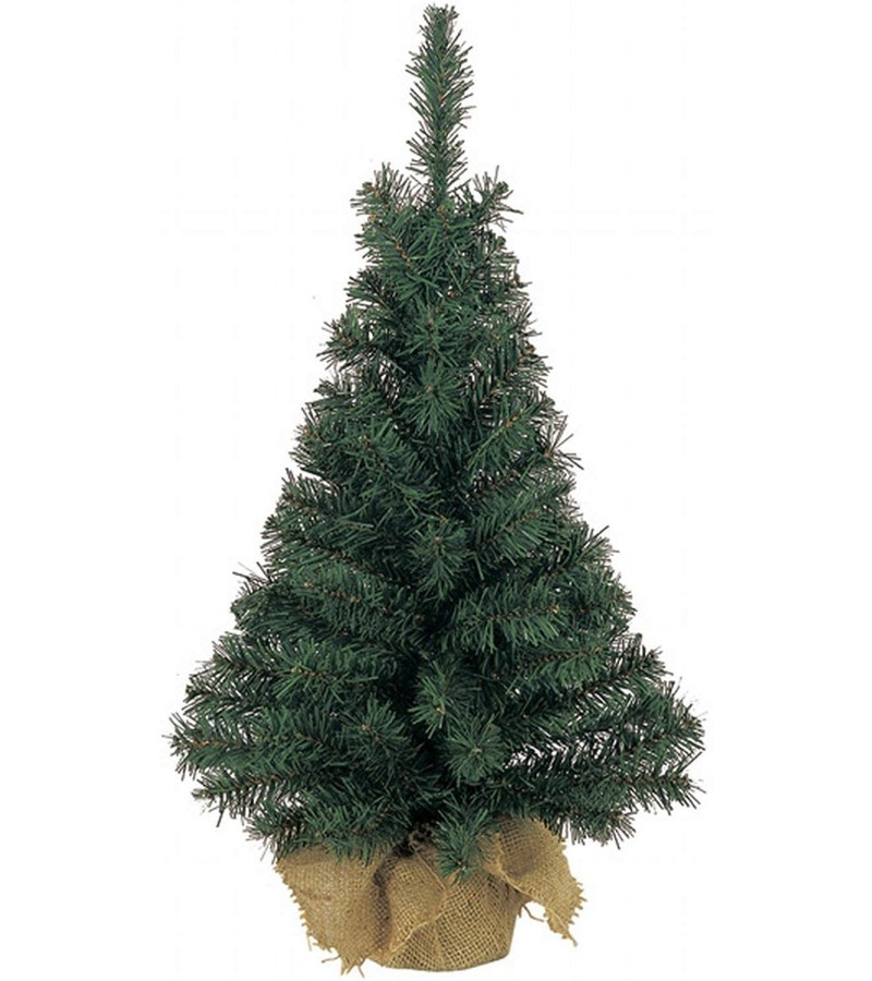 Christmas Small Tree in Jute Bag 75cm