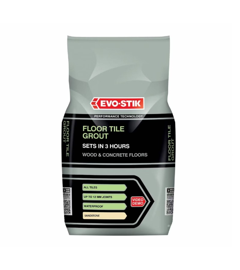Evo Stik Floor Tile Grout 5KG Sandstone