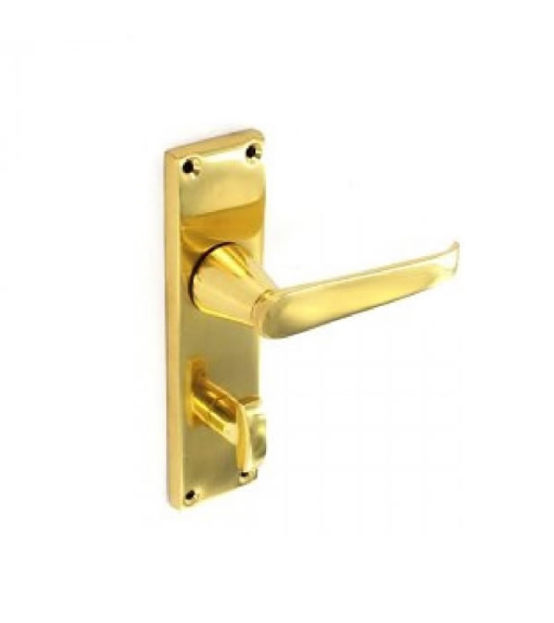 Securit S2202 Victorian Brass Bathroom Handles (Pair)