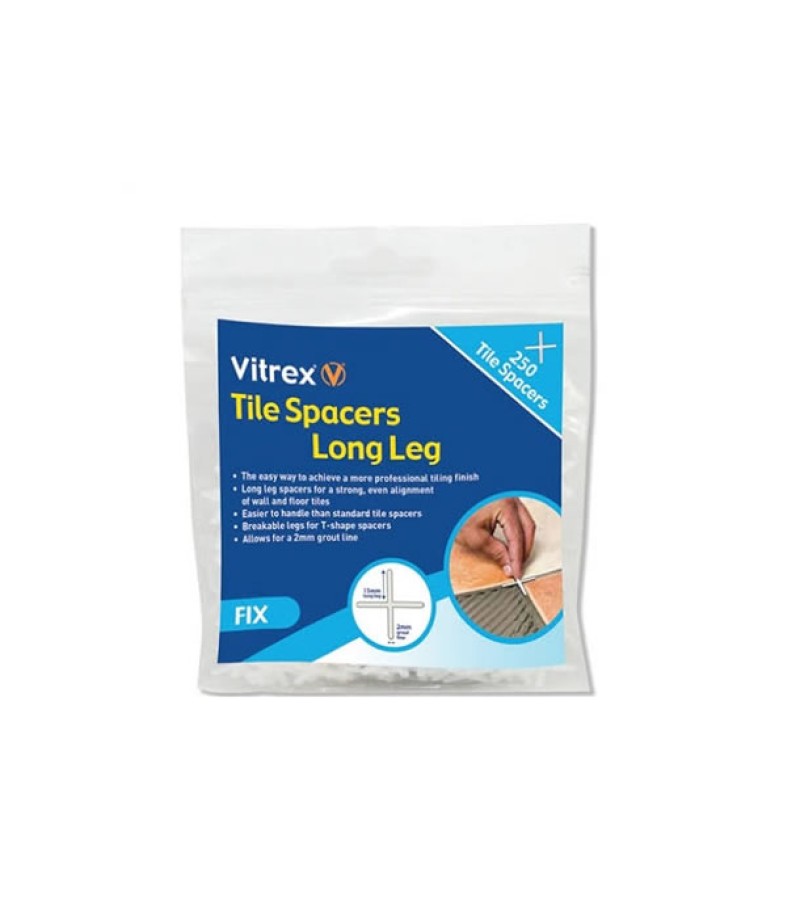 Vitrex 5mm Long Leg Tile Spacers (250 Pack)