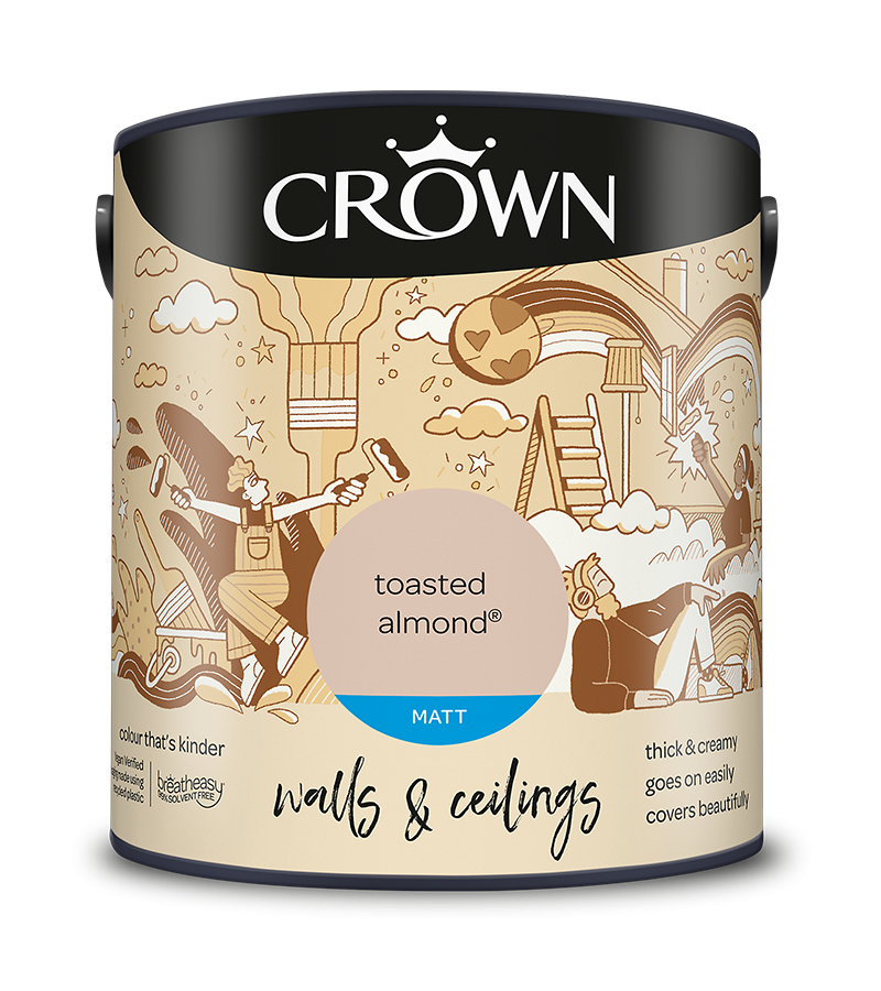 Crown Matt Toasted Almond Emulsion 2.5ltr