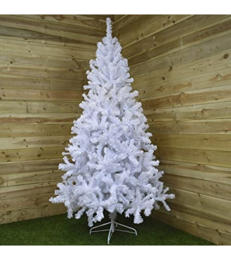 Christmas Imperial Pine Artificial Christmas Tree White 210cm - 7FT