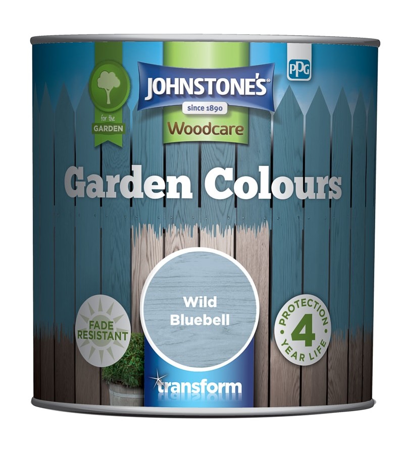 Johnstones Garden Colours Paint 1L Wild Bluebell