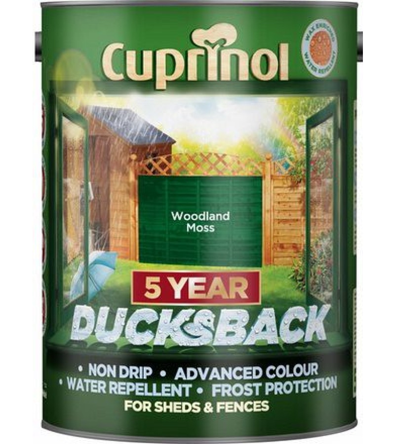 Cuprinol 5 Year Ducksback 5L Woodland Moss