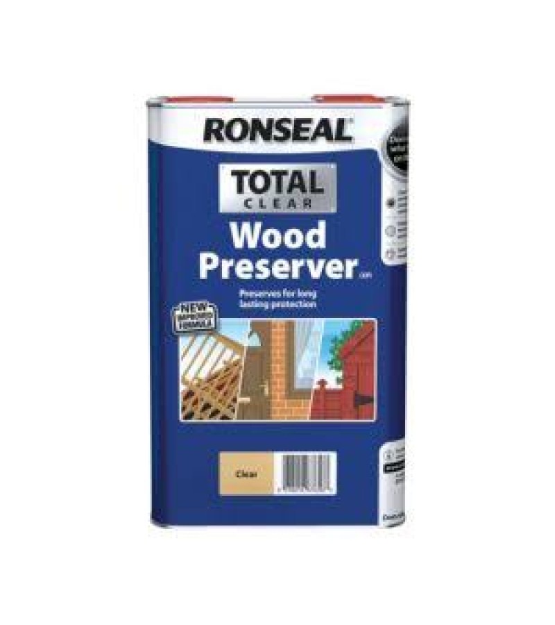 Ronseal Total Clear Wood Preserver 5L 