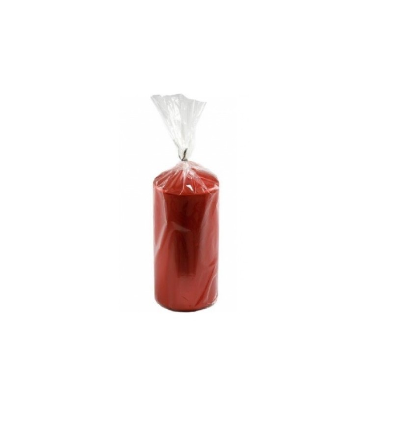 Christmas Red Pillar Candle - Large