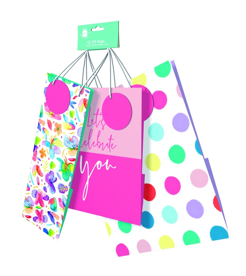 Gift Bags (3 Pack) Assorted