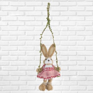 Bunny Girl on Swing