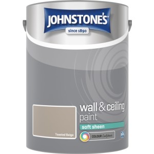 Johnstones Vinyl Emulsion Paint 5L Toasted Beige (Soft Sheen)