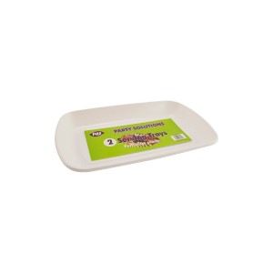 Plastic Serving Trays (2 Pack)