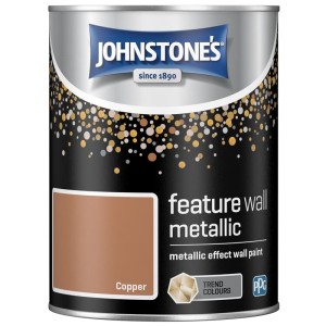Johnstones Feature Wall Paint 1.25L Metallic Copper