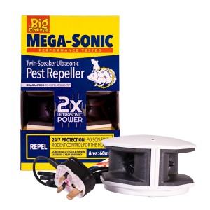 The Big Cheese Mega Sonic Twin Speaker Ultrasonic Pest Repeller STV725