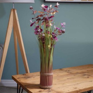 Faux Bouquet - In-Lit Eucalyptus - Violet