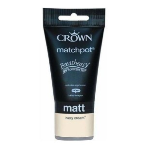 Crown Testerpot Matt Ivory Cream 40ml