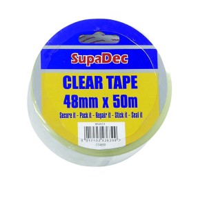 SupaDec Clear Tape (48mm x 50m) CT4850