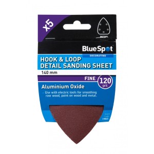 Hook & Loop Detail Sanding Sheet Fine (120 grit) 140mm