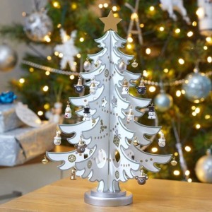 Christmas Deco Tree Silver White
