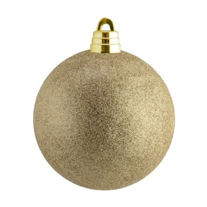 Christmas Giant Bauble Champagne 15cm