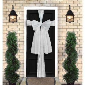Christmas Door Bow Kit - White