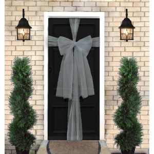 Christmas Door Bow Kit - Silver