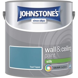 Johnstones Vinyl Emulsion Paint 2.5L Teal Topaz Silk