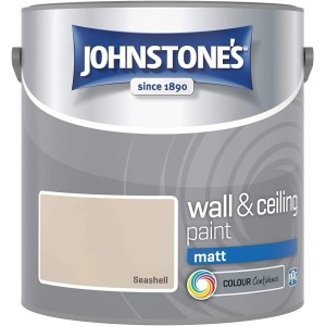 Johnstones Vinyl Emulsion Paint 2.5L Sea Shell (Matt)