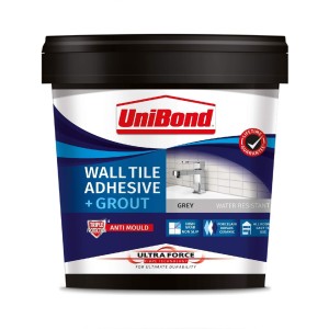 UniBond Ultraforce Wall Tile Adhesive & Grout Grey 1.38kg