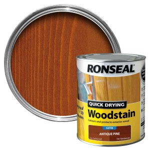Ronseal Quick Drying Wood Stain 750ml Antique Pine Satin