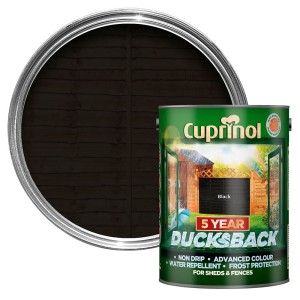 Cuprinol 5 Year Ducksback 5L Black