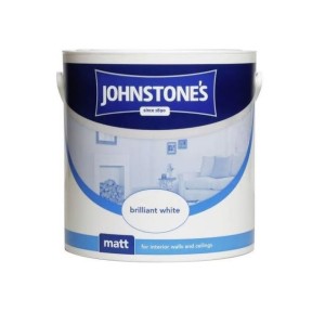 Johnstones Vinyl Emulsion Paint 2.5L Brilliant White (Matt)