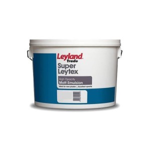 Leyland Super Leytex Emulsion Paint 15L Brilliant White (Matt)
