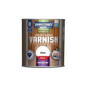 Johnstones Quick Drying Indoor Wood Varnish 750ml Clear Gloss