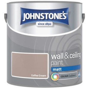 Johnstones Vinyl Emulsion Paint 2.5L Coffee Cream (Matt)